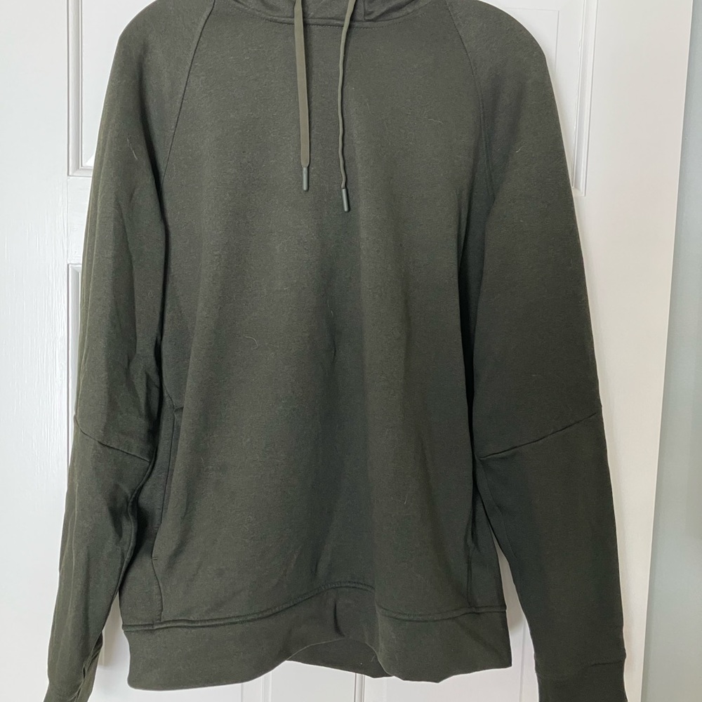 Mens Lululemon City Sweat Pullover Hoodie - Olive (Large)